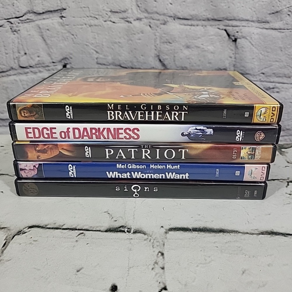 Mel Gibson Movies DVD Lot Of 5 Braveheart Patriot Signs Edge Of Darkness